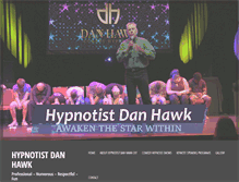 Tablet Screenshot of danhawkhypnosis.com